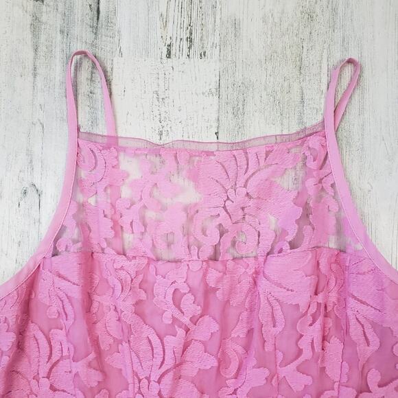 NWT Nanette Lepore Pink A-Line Mini Beach Breeze Petal Dress Women's Size 10 - Picture 5 of 11